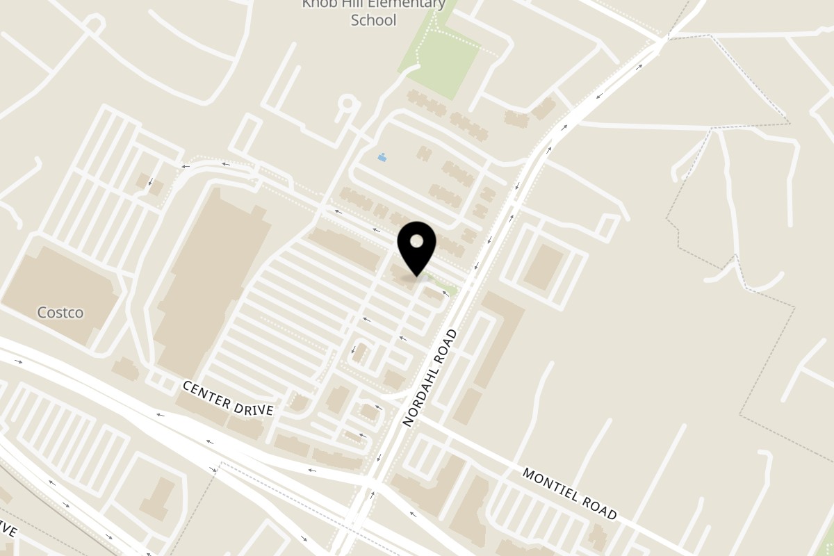 Map showing the location of Pita's Mediterranean Grill on 763 Center Dr UNIT 104 in San Marcos